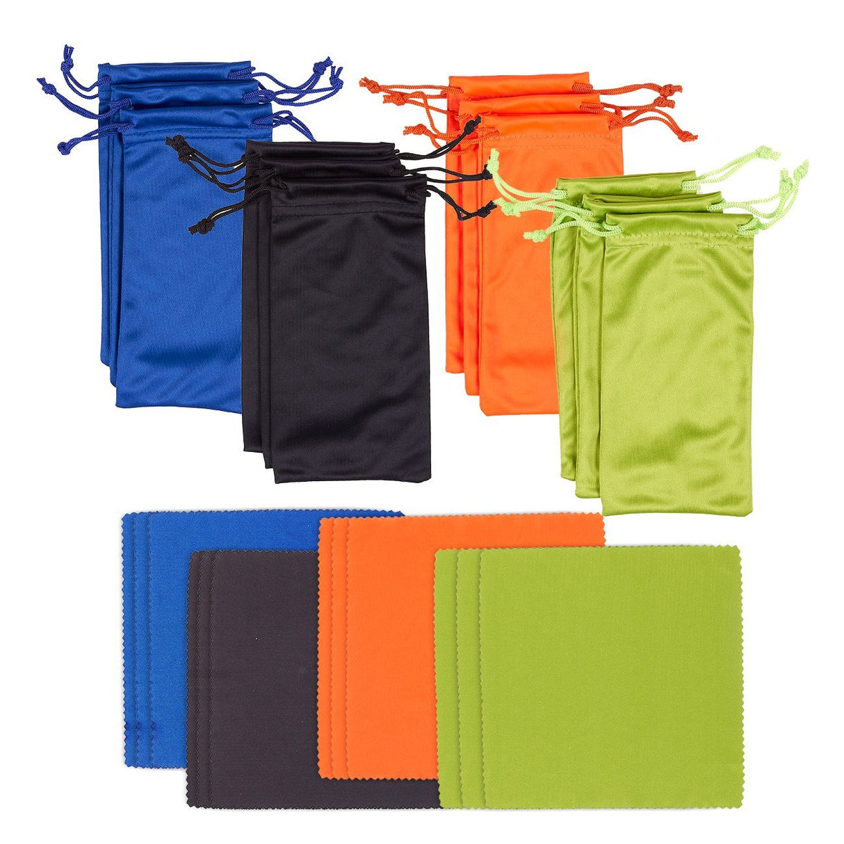 Pochette à lunettes et chiffon de nettoyage 