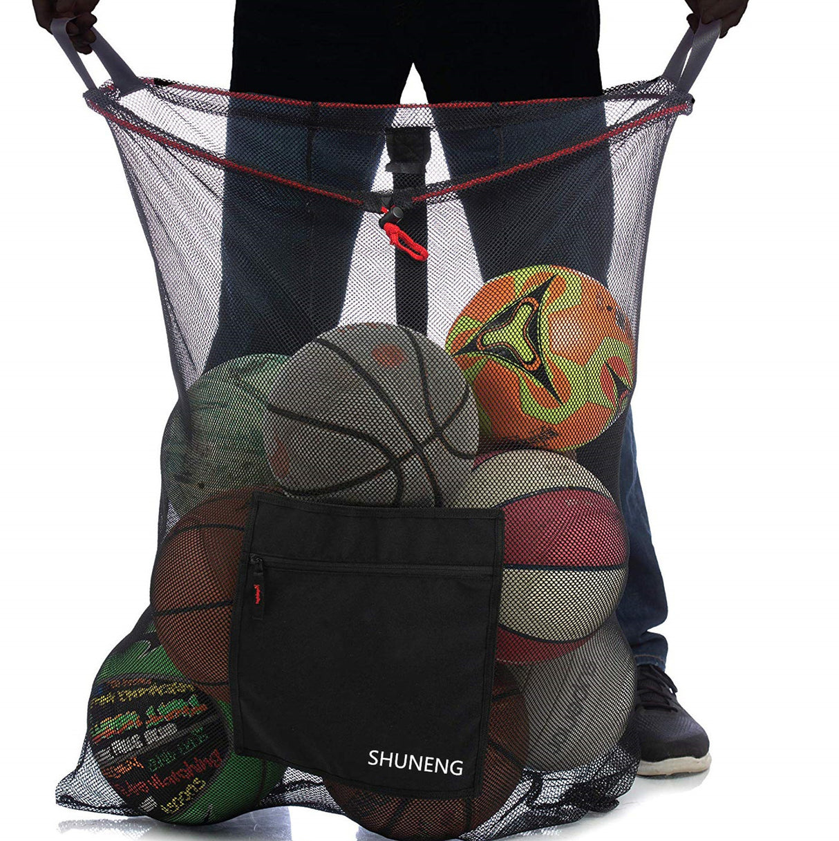 Sac en filet pour ballons de football 