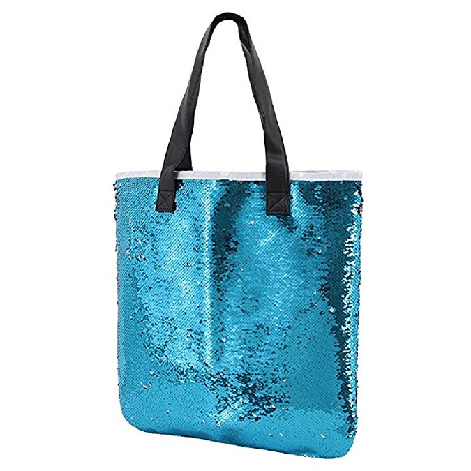 Sac fourre-tout réversible à sequins bicolores 