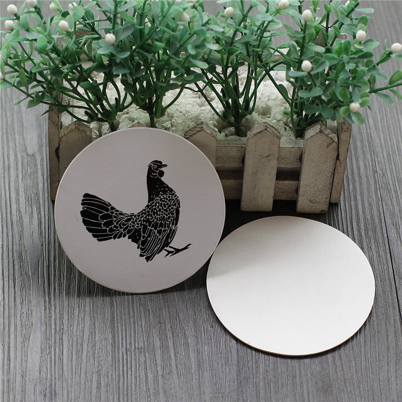 Dessous de verre simple face - 40 pts, carton haute densité 