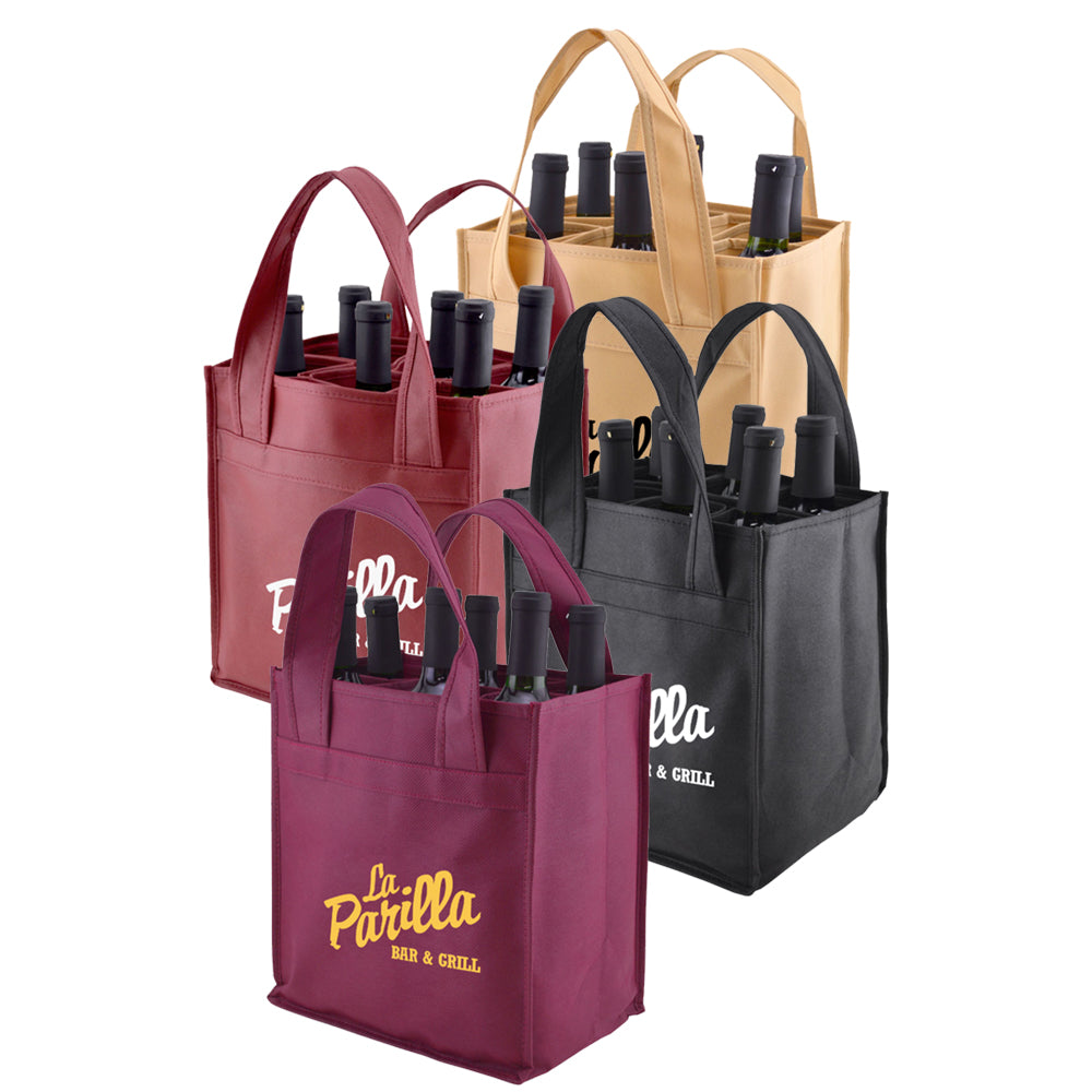 600d 6 Bottles Wine Tote