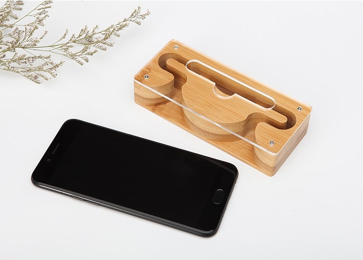 Bamboo Phone Holder