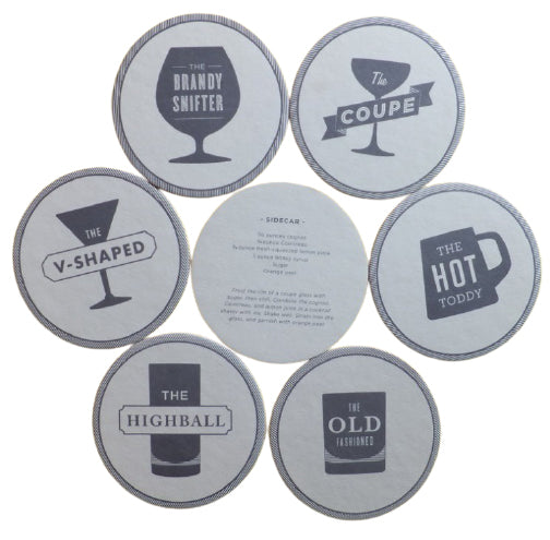 Dessous de verre absorbants pour boissons 