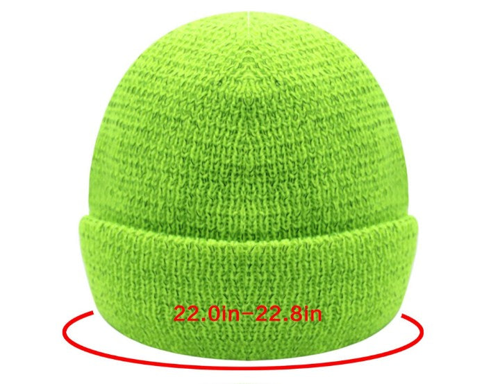 Bonnet en tricot réfléchissant 
