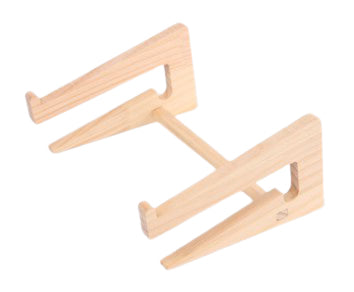 Support de refroidissement pour ordinateur portable en bois massif 
