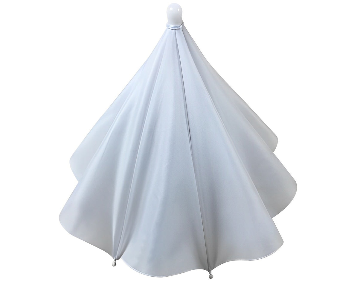 Parapluie chapeau blanc 