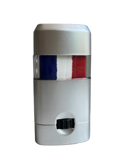 Peinture pour le visage 3 couleurs rouge, blanc et bleu 