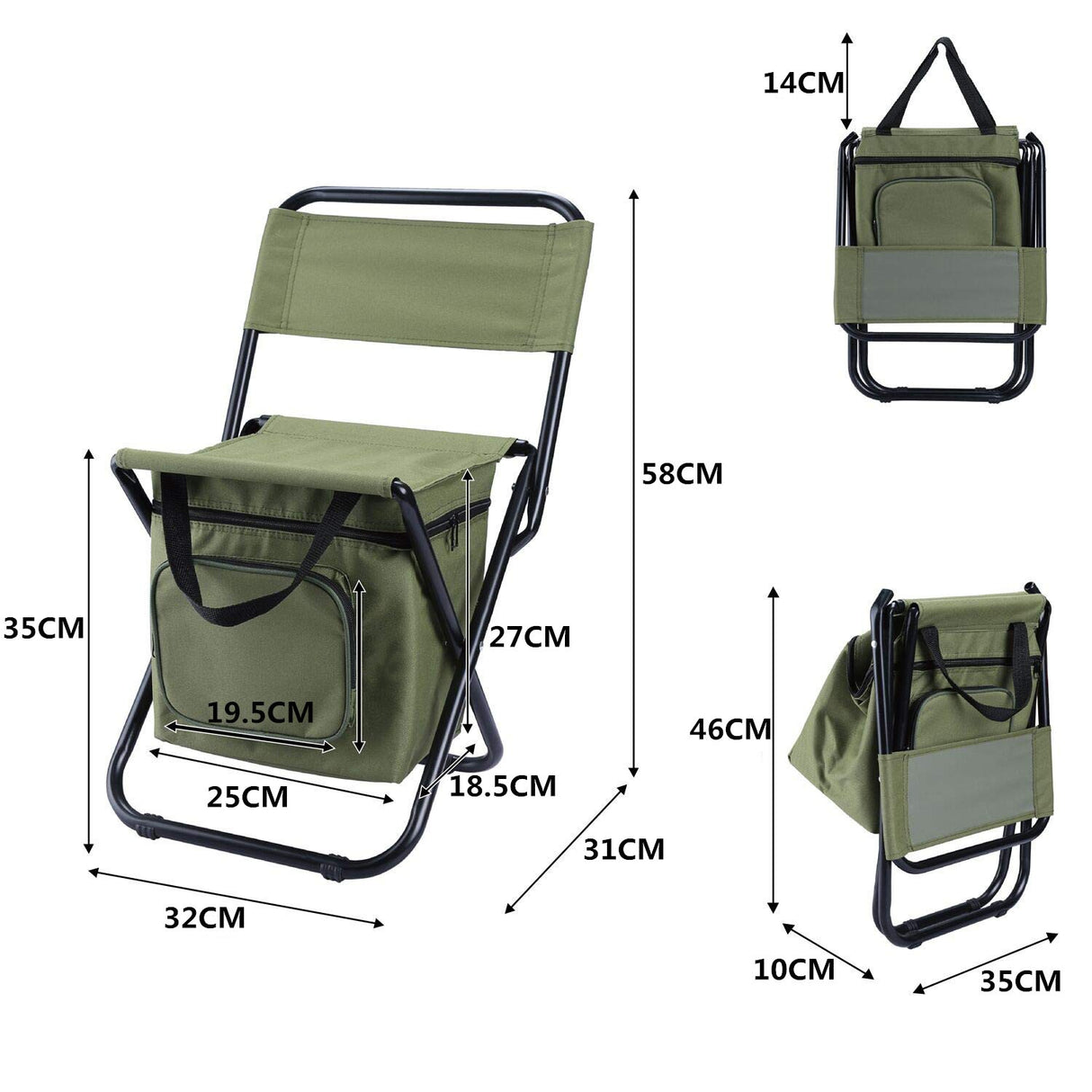 Chaise de pêche avec sac isotherme 