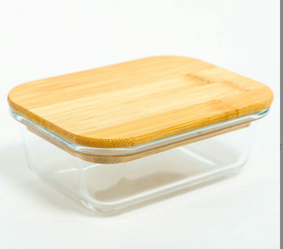 Boîte de conservation des aliments avec couvercle en bambou 