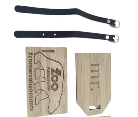 Wooden Luggage Tag