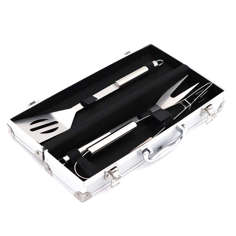 Ensemble d'ustensiles de barbecue en acier inoxydable 