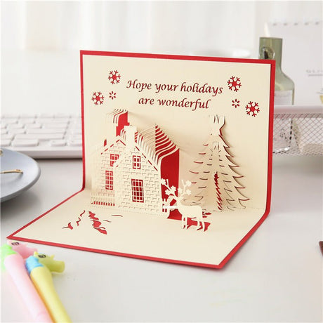 3d Pop - up Christmas Card - Yorkn Inc✅