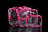 3pcs Clear Travel Bags - Yorkn Inc✅