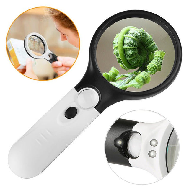 3x45x Handheld Led Magnifier - Yorkn Inc✅