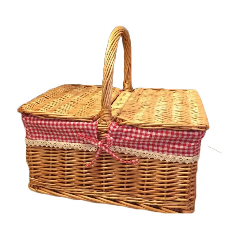 Panier carré en osier 