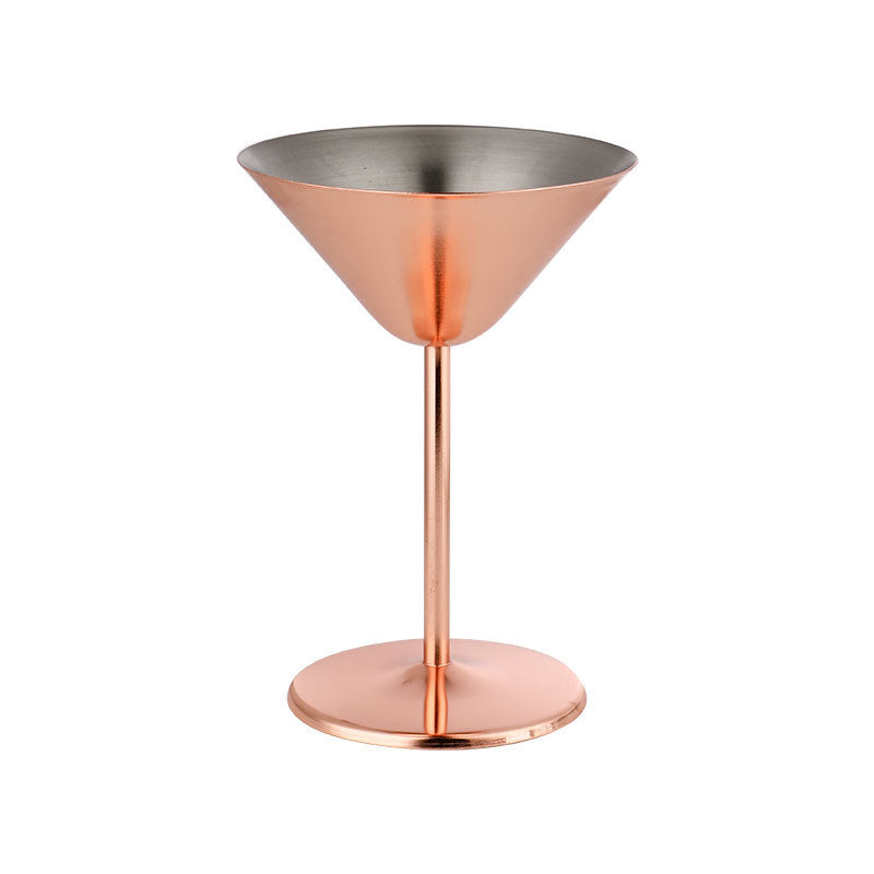 Ensemble de 2 verres à martini en acier inoxydable 