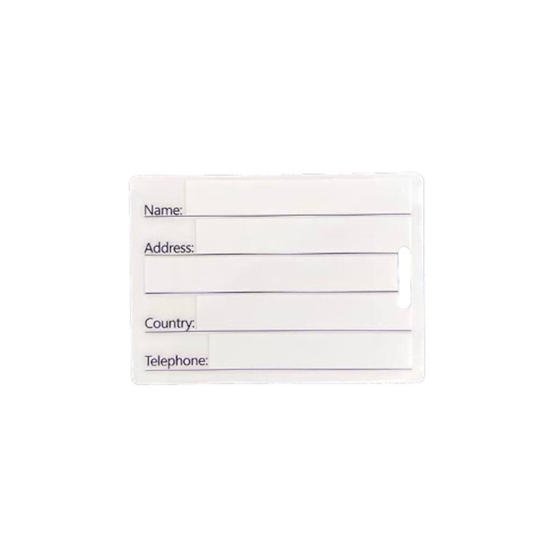4x2.5 Inch Acrylic Luggage Tag - Yorkn Inc✅