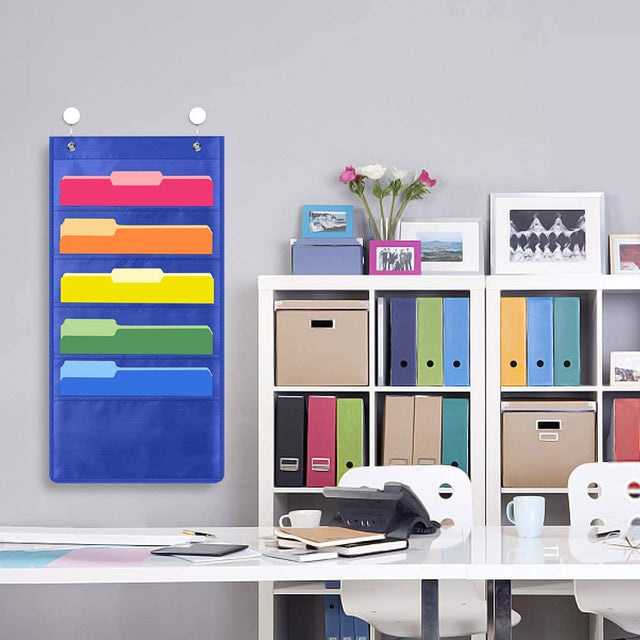 5 Pocket Hanging Wall Door File Organizer - Yorkn Inc✅