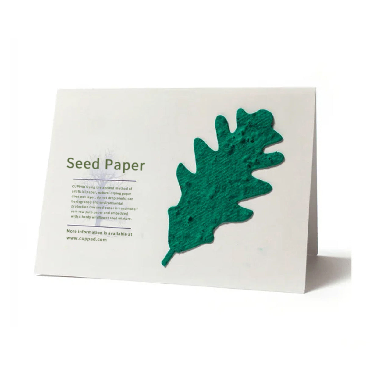 Carte pliante en papier ensemencé 