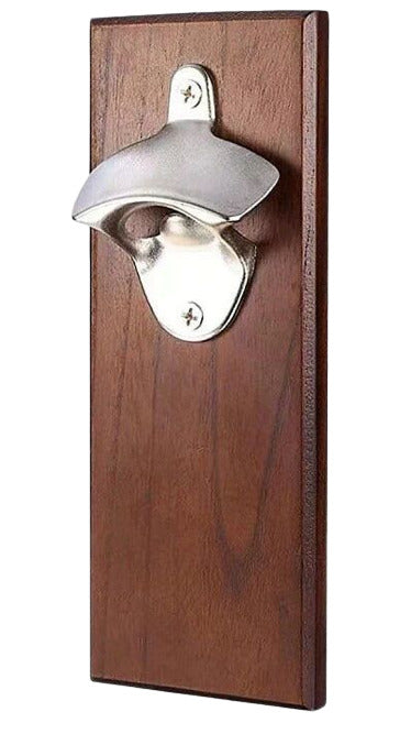 Wooden Wall - Mounted Bottle Opener