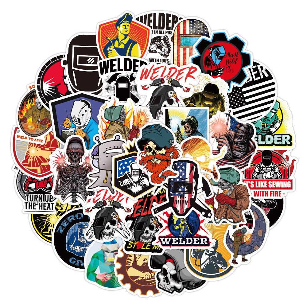 50pcs Hard Hat Stickers - Yorkn Inc✅