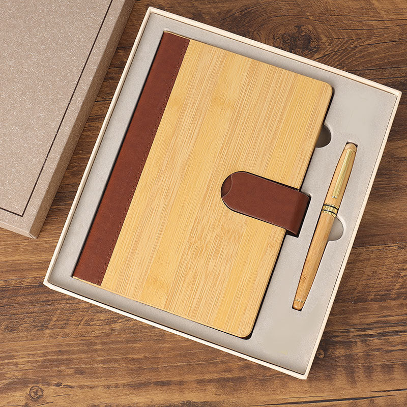Carnet et stylo en bambou 