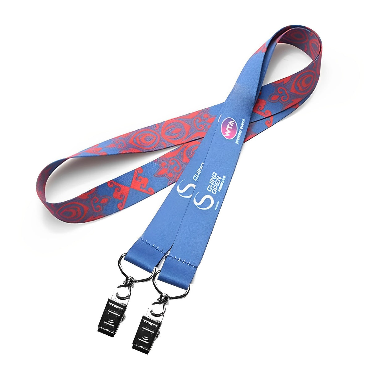 1/2" Printed Lanyards With Bull-dog Clip