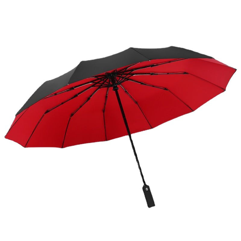 Parapluie pliant automatique à double couche 