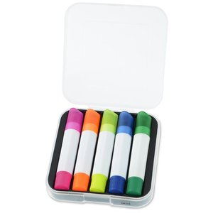 Mini surligneurs cinq couleurs 