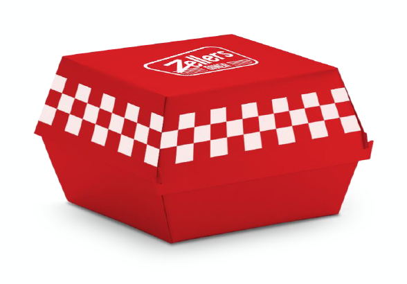 Carton de hamburgers 