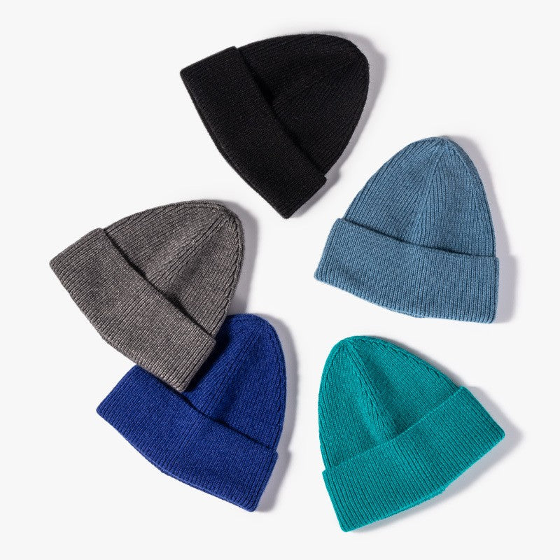Bonnet d'hiver de couleur unie 