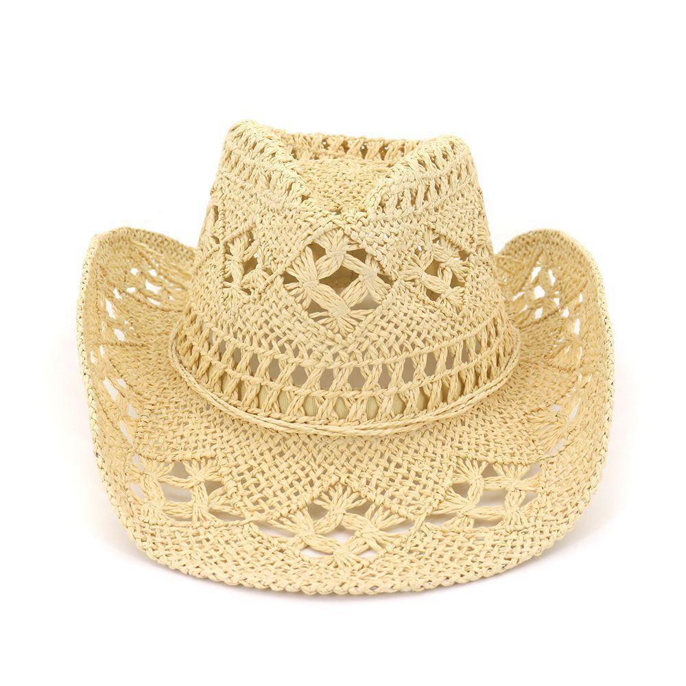 Chapeau de paille tissé 