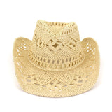 Chapeau de paille tissé 