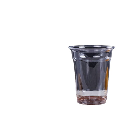 Gobelet en plastique transparent de 12 oz avec couvercle transparent 