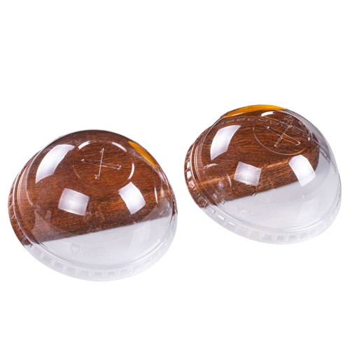 Gobelet en plastique transparent de 12 oz avec couvercle transparent 
