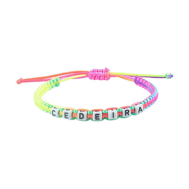 Letter Woven Bracelet