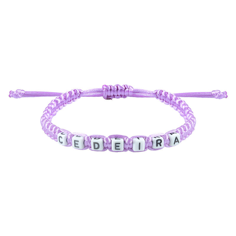 Letter Woven Bracelet