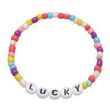 Bracelet de perles lettres de 20 cm 