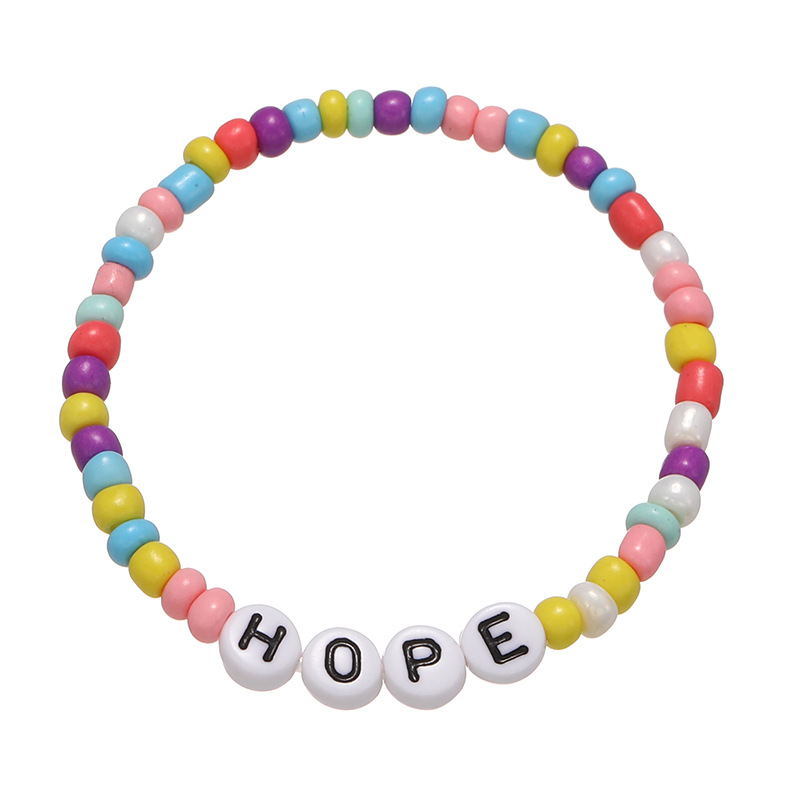 Bracelet de perles lettres de 20 cm 
