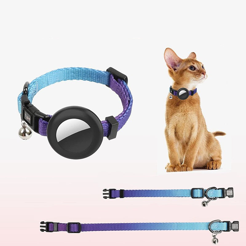 Collier en silicone pour animaux de compagnie avec manchon anti-perte et poignet 