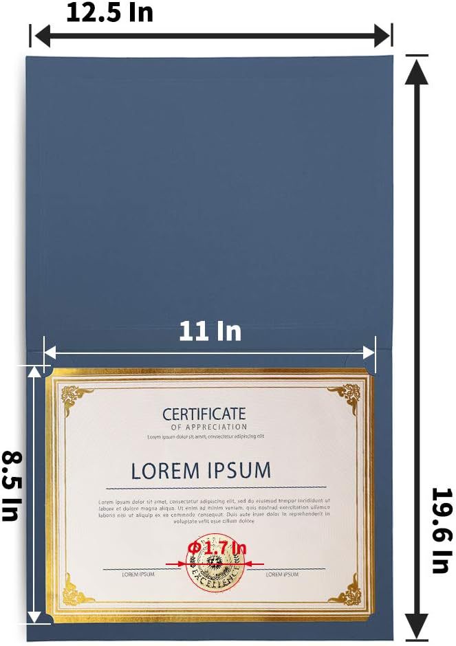Housse de protection pour certificat d'honneur 