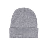 Bonnet en laine tricotée lisse 