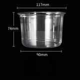 Saladier de 16 oz avec couvercle à grand trou 