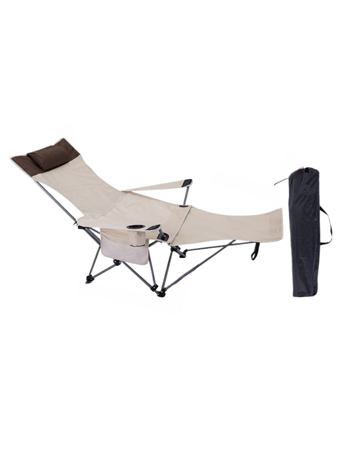 Chaise pliante d'extérieur avec repose-pieds 