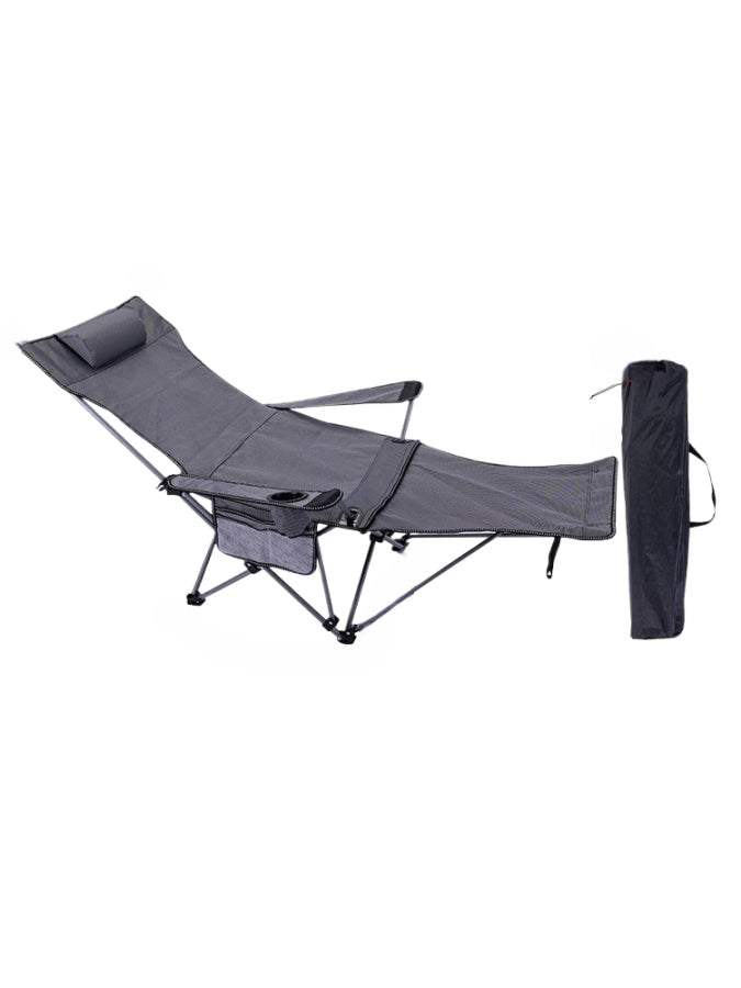 Chaise pliante d'extérieur avec repose-pieds 