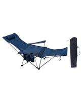 Chaise pliante d'extérieur avec repose-pieds 