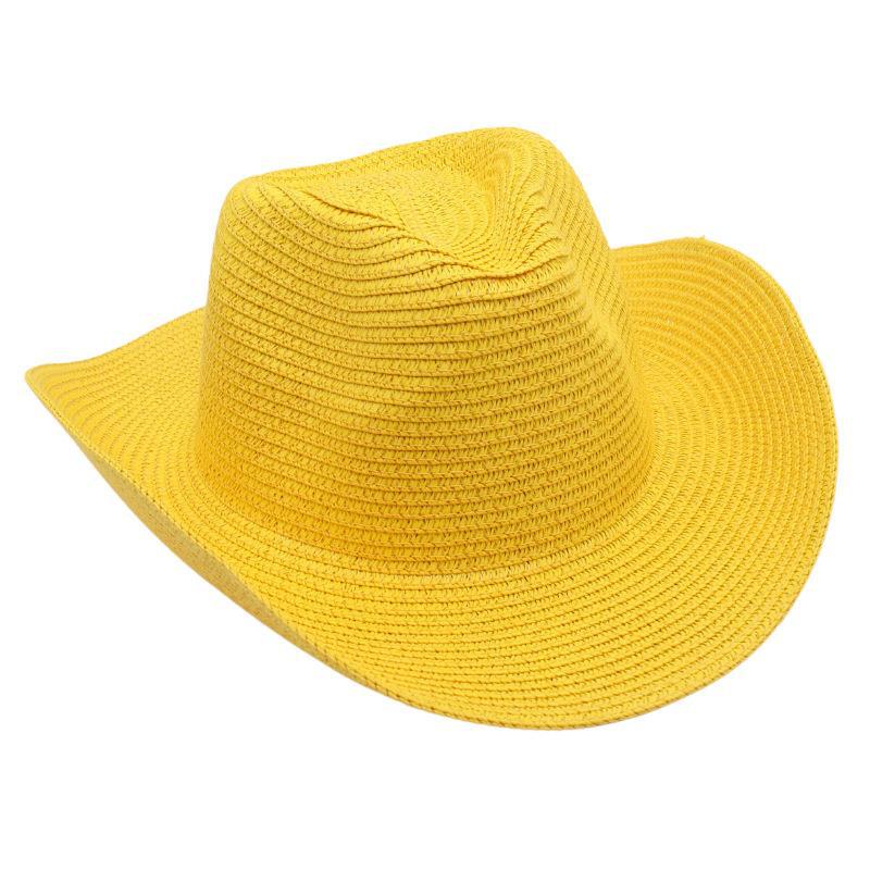 Curled Western Cowboy Hat