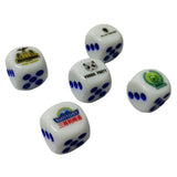 Dés Game Cube avec boîte en fer blanc 