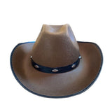 Chapeau de cowboy en feutre pour adulte 