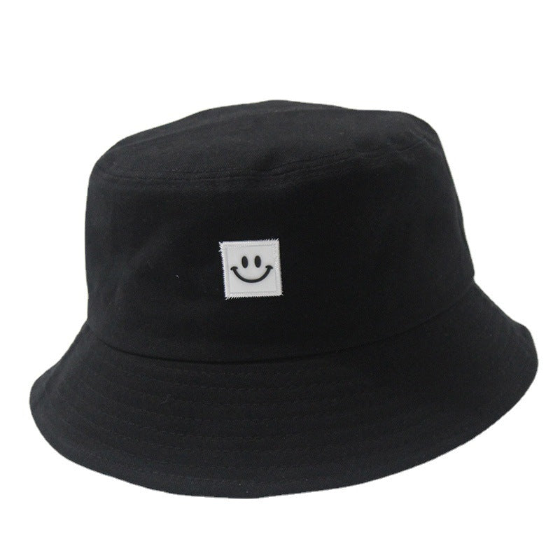 Smiling Face Tag Fisherman Hat